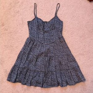 Tinseltown Blue Floral Midi Dress